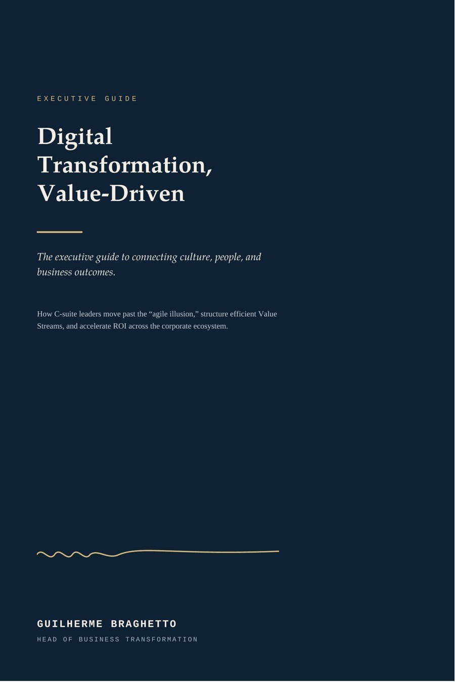 Cover of the e-book Digital Transformation, Value-Driven, by Guilherme Braghetto